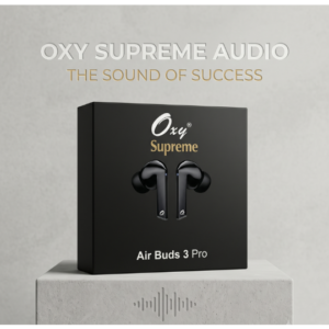 Oxy Supreme Air Buds 3 Pro True Wireless Earbuds (BT-12, 50H Talk Time, Black)