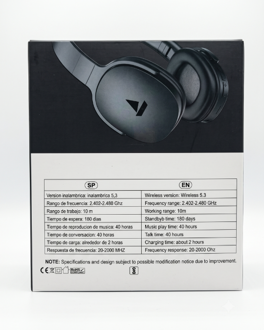 boAt Rockerz 412 Wireless Bluetooth Over-Ear Headphones (40mm Drivers, 40H Playtime, Black)